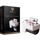 Wc Rolhouder - Toiletrolhouder -type 1- Wc Rolhouder zwart - Toiletrolhouder Zonder Boren - Toiletrolhouders met plankje - Wc rolhouder zonder boren - Wc rolhouder met plankje - Toiletpapierhouder - AFZstoreÂ® -vaderdag - vaderdag cadeautje